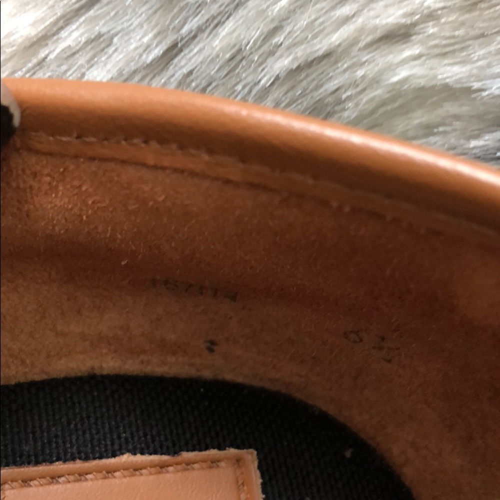 Tory Burch Majorca Peep Toe Canvas Wedge Black/Tan - Picture 6 of 8